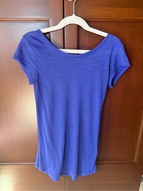 aerie Short Sleeve Tee in Cobalt Blue